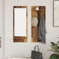 Porte-manteau mural avec étagère Bois ancien 70 x 10 x 90 cm