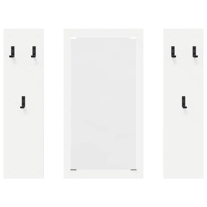 Porte-manteau mural Blanc 96 x 1,5 x 90 cm Bois d'ingénierie