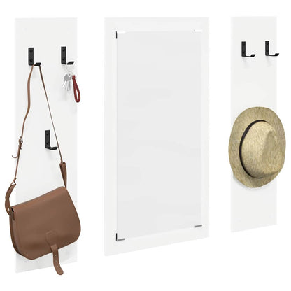 Porte-manteau mural Blanc 96 x 1,5 x 90 cm Bois d'ingénierie
