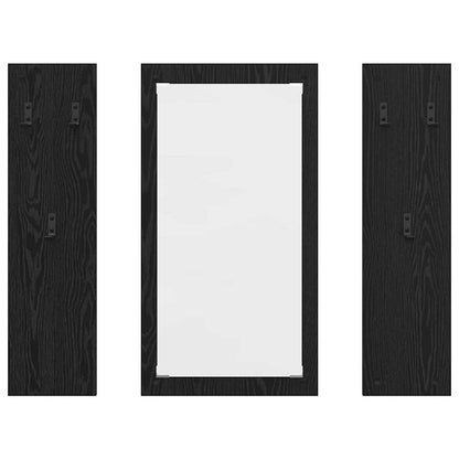 Porte-manteau mural Montage mural Chêne noir 96 x 1,5 x 90 cm