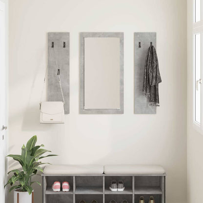 Porte-manteau mural Montage mural Gris béton 96 x 1,5 x 90 cm