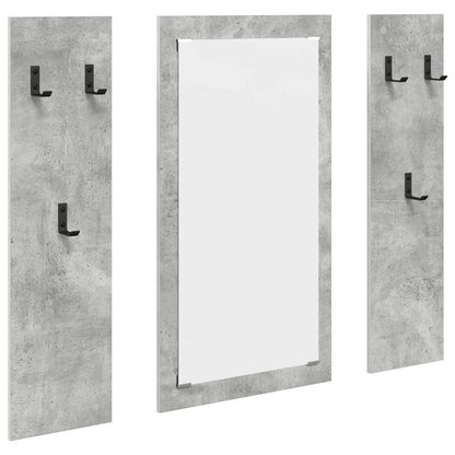 Porte-manteau mural Montage mural Gris béton 96 x 1,5 x 90 cm