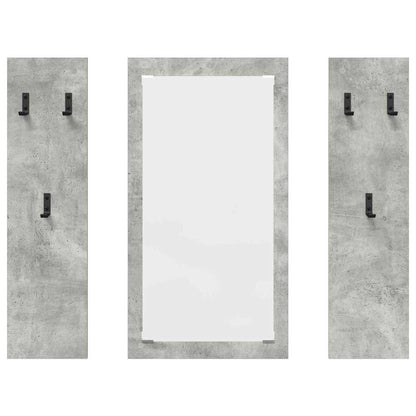 Porte-manteau mural Montage mural Gris béton 96 x 1,5 x 90 cm