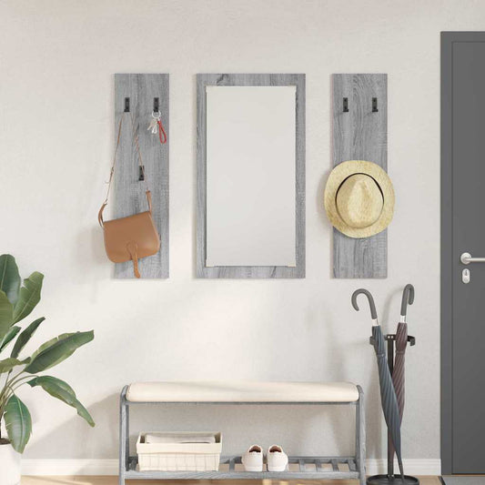Porte-manteau mural Montage mural Sonoma gris 96 x 1,5 x 90 cm
