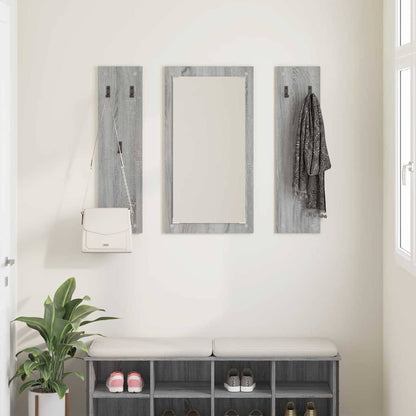 Porte-manteau mural Montage mural Sonoma gris 96 x 1,5 x 90 cm