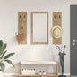 Porte-manteau mural chêne artisanal 96 x 1,5 x 90 cm