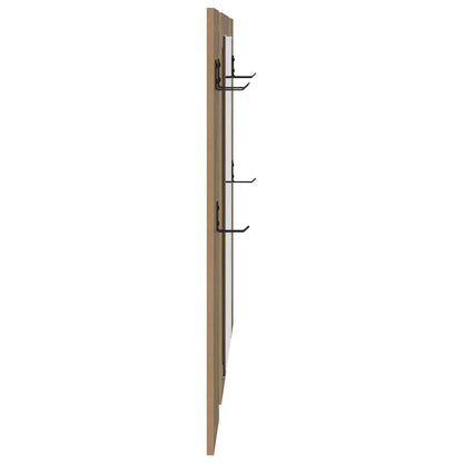 Porte-manteau mural chêne artisanal 96 x 1,5 x 90 cm