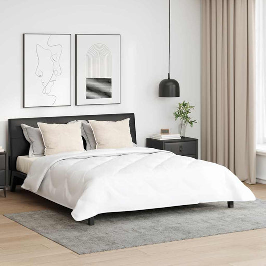 Couette avec oreiller 3 pcs Blanc 200 x 200 cm Microfibre