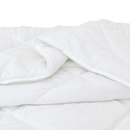 Couette avec oreiller 3 pcs Blanc 200 x 200 cm Microfibre