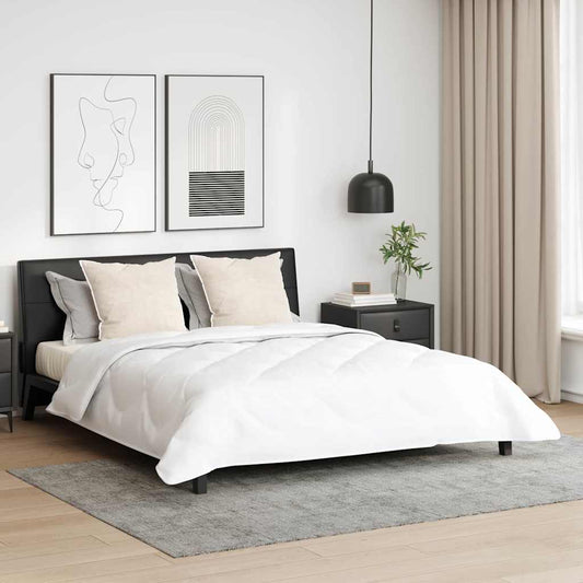 Couette avec oreiller 3 pcs Blanc 200 x 200 cm Microfibre