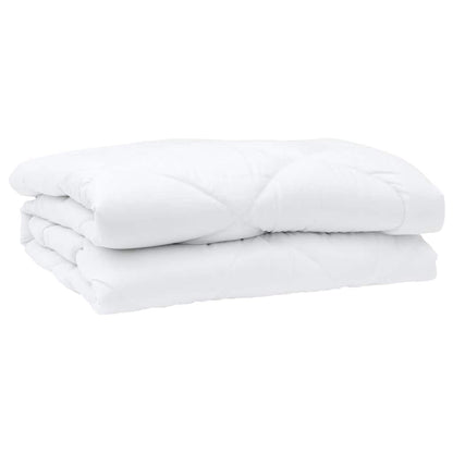 Couette avec oreiller 3 pcs Blanc 200 x 200 cm Microfibre