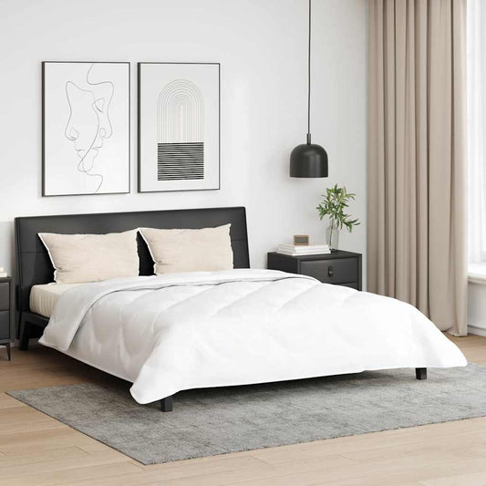Couette avec oreiller 3 pcs Blanc 200 x 220 cm Microfibre