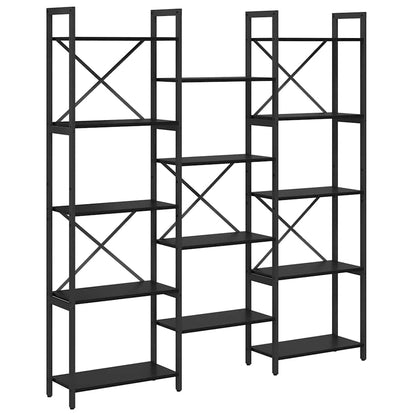 Étagère Chêne noir 156 x 25 x 167.5 cm Bois d'ingénierie