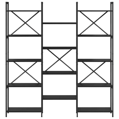 Étagère Chêne noir 156 x 25 x 167.5 cm Bois d'ingénierie