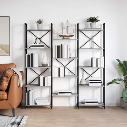 Étagère Sonoma gris 156 x 25 x 167.5 cm Bois d'ingénierie