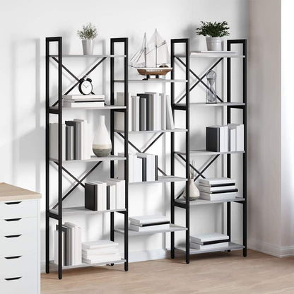 Étagère Sonoma gris 156 x 25 x 167.5 cm Bois d'ingénierie