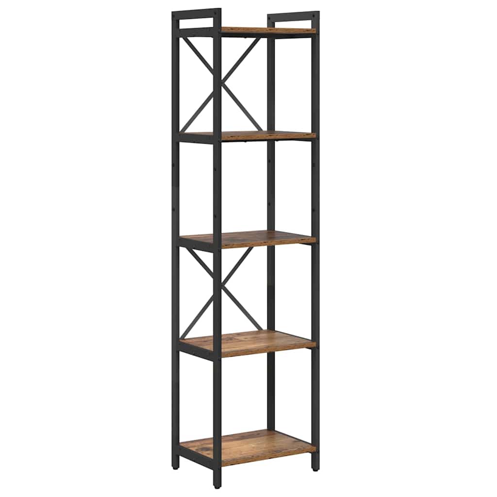Bibliothèque Bois ancien 40 x 30 x 153 cm Bois d'ingénierie
