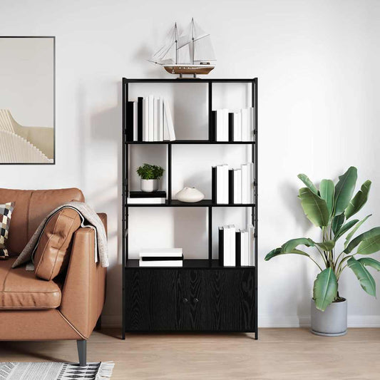 Étagère Chêne noir 80 x 30 x 155.5 cm Bois d'ingénierie
