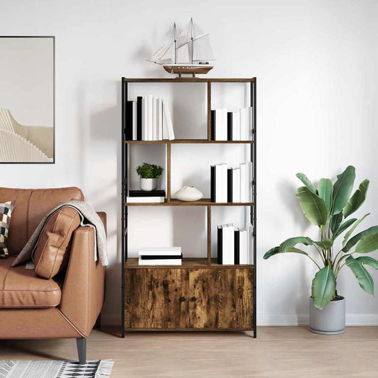 Étagère Chêne fumé 80 x 30 x 155.5 cm Bois d'ingénierie