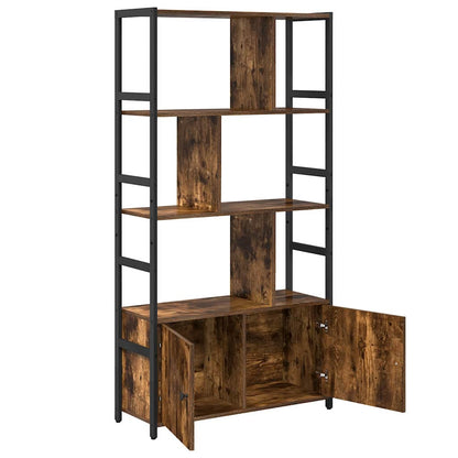 Étagère Chêne fumé 80 x 30 x 155.5 cm Bois d'ingénierie