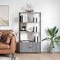 Étagère Sonoma gris 80 x 30 x 155.5 cm Bois d'ingénierie