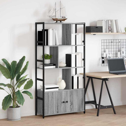 Étagère Sonoma gris 80 x 30 x 155.5 cm Bois d'ingénierie
