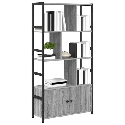 Étagère Sonoma gris 80 x 30 x 155.5 cm Bois d'ingénierie