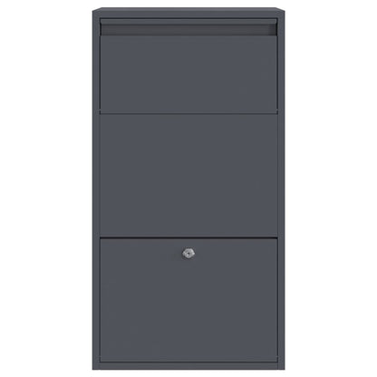 Boîte de dépôt de colis Anthracite 44 x 22 x 82 cm Acier