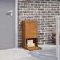 Boîte de dépôt de colis avec porte Marron 44 x 22 x 82 cm Acier