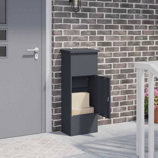 Boîte de dépôt de colis Anthracite 44.5 x 29 x 110.5 cm Acier