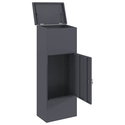 Boîte de dépôt de colis Anthracite 44.5 x 29 x 110.5 cm Acier