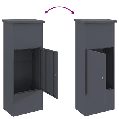 Boîte de dépôt de colis Anthracite 44.5 x 29 x 110.5 cm Acier