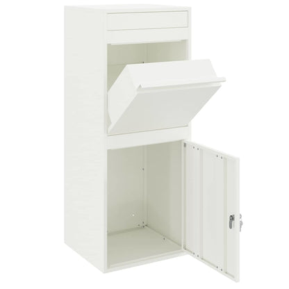 Boîte de dépôt de colis Blanc 41 x 38 x 103 cm Acier