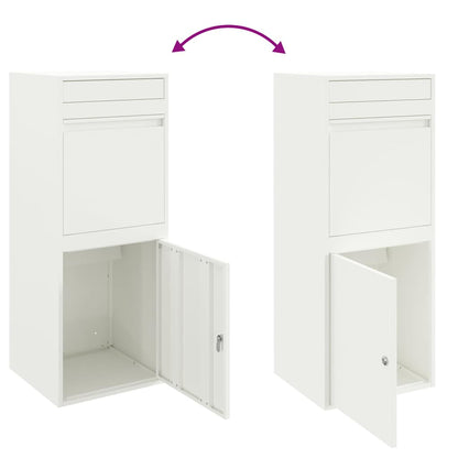 Boîte de dépôt de colis Blanc 41 x 38 x 103 cm Acier