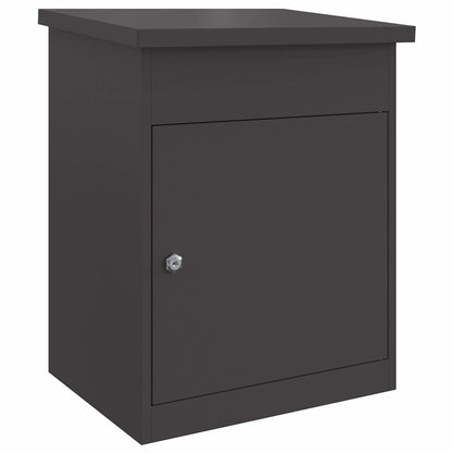Boîte de dépôt de colis Noir 44 x 35 x 59 cm Acier