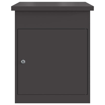 Boîte de dépôt de colis Noir 44 x 35 x 59 cm Acier