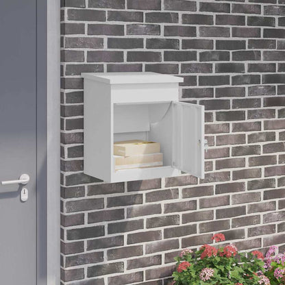Boîte de dépôt de colis Blanc 44 x 35 x 59 cm Acier