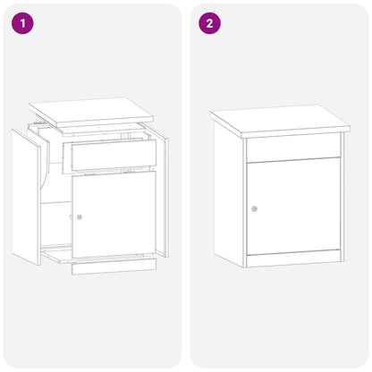 Boîte de dépôt de colis Anthracite 44 x 35 x 59 cm Acier