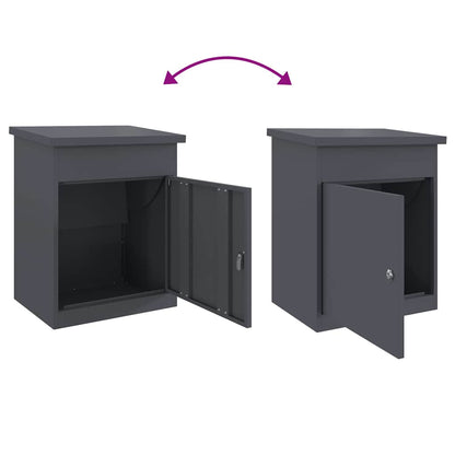 Boîte de dépôt de colis Anthracite 44 x 35 x 59 cm Acier