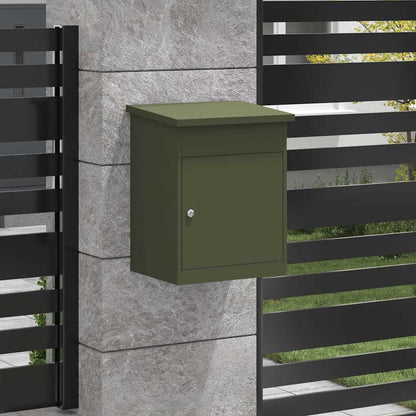Boîte de dépôt de colis Vert olive 44 x 35 x 59 cm Acier