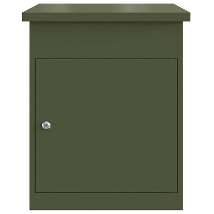 Boîte de dépôt de colis Vert olive 44 x 35 x 59 cm Acier