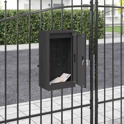 boîte aux lettres Noir 30 x 23 x 55 cm Acier
