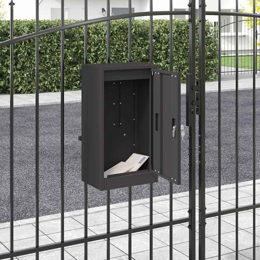 boîte aux lettres Noir 30 x 23 x 55 cm Acier