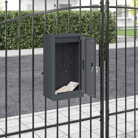 boîte aux lettres Anthracite 30 x 23 x 55 cm Acier