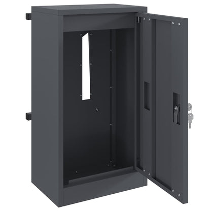 boîte aux lettres Anthracite 30 x 23 x 55 cm Acier