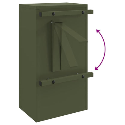 boîte aux lettres Vert olive 30 x 23 x 55 cm Acier