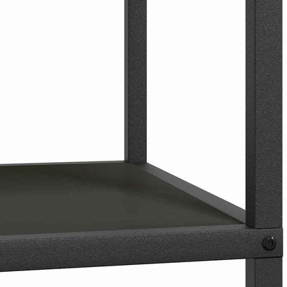 Étagère de rangement de cuisine avec étagère Noir Acier