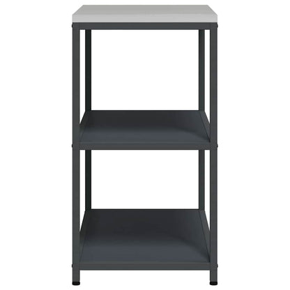 Étagère de rangement de cuisine avec étagère Anthracite Acier