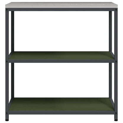 Étagère de rangement de cuisine avec étagère Vert olive Acier