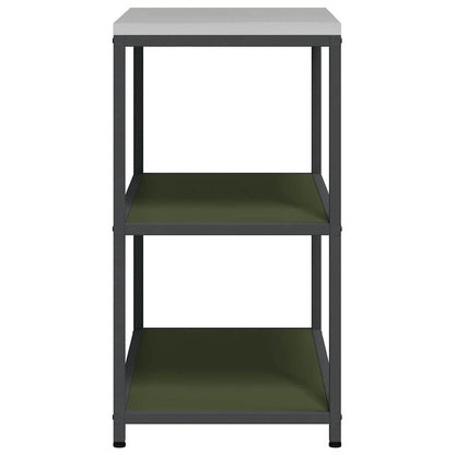 Étagère de rangement de cuisine avec étagère Vert olive Acier